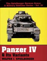 Walter J. Spielberger - Panzer IV & Its Variants - 9780887405150 - V9780887405150