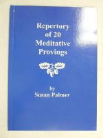 Susan Palmer - Repertory of 20 Meditative Provings - 9780954554002 - 9780954554002