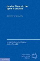 Kenneth S. Williams - Number Theory in the Spirit of Liouville - 9781107002531 - V9781107002531