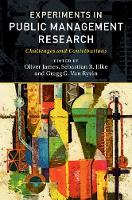Oliver James - Experiments in Public Management Research: Challenges and Contributions - 9781107162051 - V9781107162051