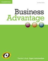 Jonathan Birkin - Business Advantage Upper-intermediate Teacher´s Book - 9781107422315 - V9781107422315