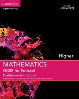 Tabitha Steel - GCSE Mathematics for Edexcel Higher Problem-solving Book - 9781107450059 - V9781107450059