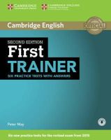 Peter May - First Trainer Six Practice Tests with Answers with Audio - 9781107470187 - V9781107470187