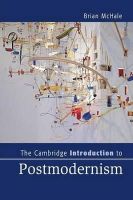 Brian Mchale - The Cambridge Introduction to Postmodernism - 9781107605510 - V9781107605510