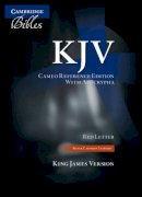 Cambridge - KJV Cameo Reference Bible with Apocrypha, Black Calfskin Leather, Red-letter Text, KJ455:XRA Black Calfskin Leather - 9781107608078 - V9781107608078