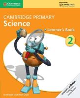 Board, Jon; Cross, Alan - Cambridge Primary Science Stage 2 Learner's Book - 9781107611399 - V9781107611399