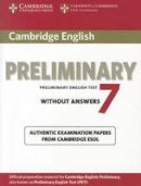 Cambridge Esol - Cambridge English Preliminary 7 Student's Book without Answers (PET Practice Tests) - 9781107635661 - V9781107635661