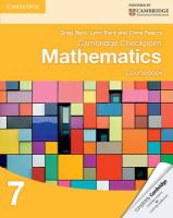 Greg Byrd - Cambridge Checkpoint Mathematics Coursebook 7 (Cambridge International Examinations) - 9781107641112 - V9781107641112