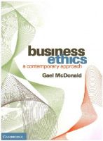 Gael Mcdonald - Business Ethics: A Contemporary Approach - 9781107674059 - V9781107674059