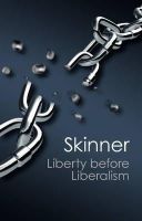 Quentin Skinner - Liberty before Liberalism (Canto Classics) - 9781107689534 - V9781107689534