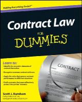 Scott J. Burnham - Contract Law For Dummies - 9781118092736 - V9781118092736