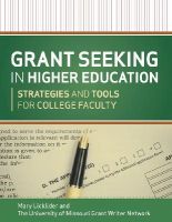 Mary M. Licklider - Grant Seeking in Higher Education: Strategies and Tools for College Faculty - 9781118192474 - V9781118192474