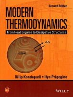 Kondepudi, Dilip, Prigogine, Ilya - Modern Thermodynamics: From Heat Engines to Dissipative Structures (Coursesmart) - 9781118371817 - V9781118371817