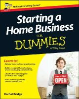 Rachel Bridge - Starting a Home Business For Dummies - 9781118737576 - V9781118737576