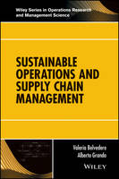 Valeria Belvedere - Sustainable Operations and Supply Chain Management - 9781119284956 - V9781119284956