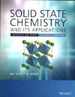 Anthony R. West - Solid State Chemistry and Its Applications - 9781119942948 - V9781119942948