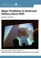 Robert Griffith - Major Problems in American History Since 1945 - 9781133944140 - V9781133944140