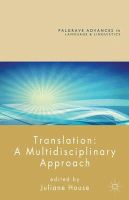 House J - Translation: A Multidisciplinary Approach - 9781137025470 - V9781137025470