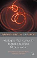Michelle Gander - Managing Your Career in Higher Education Administration - 9781137328328 - V9781137328328
