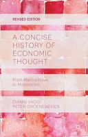 G. Vaggi - A Concise History of Economic Thought: From Mercantilism to Monetarism - 9781137372451 - V9781137372451