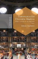 J. Angermuller - Poststructuralist Discourse Analysis: Subjectivity in Enunciative Pragmatics - 9781137442468 - V9781137442468