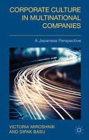 V. Miroshnik - Corporate Culture in Multinational Companies: A Japanese Perspective - 9781137447647 - V9781137447647