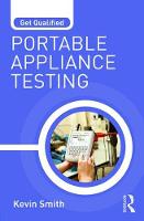 Kevin Smith - Get Qualified: Portable Appliance Testing - 9781138189553 - V9781138189553