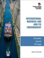 Filiberto Agusti - International Business Law and its Environment - 9781285427041 - V9781285427041