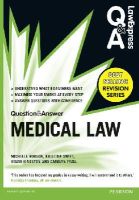Michelle Robson - Law Express Question and Answer: Medical Law - 9781292002897 - V9781292002897