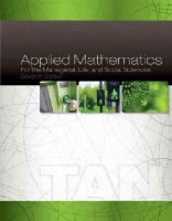 Soo T. Tan - Applied Mathematics for the Managerial, Life, and Social Sciences - 9781305107908 - V9781305107908