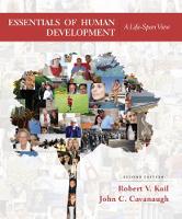 Robert V. Kail - Essentials of Human Development: A Life-Span View - 9781305504585 - V9781305504585