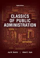 Albert C. Hyde - Classics of Public Administration - 9781305639034 - V9781305639034