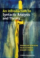 Dominique Sportiche - An Introduction to Syntactic Analysis and Theory - 9781405100175 - V9781405100175