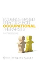 M. Clare Taylor - Evidence-based Practice for Occupational Therapists - 9781405137003 - V9781405137003