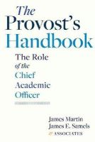 James Martin - The Provost´s Handbook: The Role of the Chief Academic Officer - 9781421416267 - V9781421416267