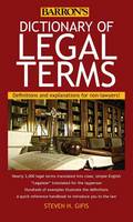 Steven H. Gifis - Dictionary of Legal Terms: Definitions and Explanations for Non-Lawyers - 9781438005126 - V9781438005126
