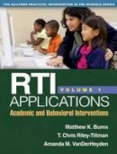 Matthew K. Burns - RTI Applications, Volume 1: Academic and Behavioral Interventions - 9781462503544 - V9781462503544