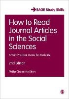 Phillip C. Shon - How to Read Journal Articles in the Social Sciences: A Very Practical Guide for Students - 9781473918801 - V9781473918801