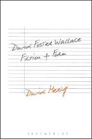 David Hering - David Foster Wallace: Fiction and Form - 9781501330568 - V9781501330568