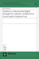 Edina Márton - Violations of Personality Rights through the Internet: Jurisdictional Issues under European Law - 9781509908028 - V9781509908028
