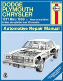 Haynes Publishing - Dodge Plymouth Chrysler RWD (1971-1989) Automotive Repair Manual - 9781563920981 - V9781563920981