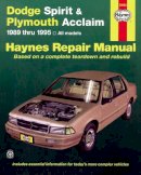 Haynes Publishing - Dodge Spirit and Plymouth Acclaim (1989-1995) Automotive Repair Manual - 9781563921414 - V9781563921414