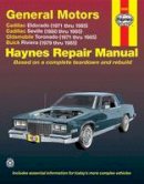 Haynes Publishing - GM Eldorado and Seville, Oldsmobile Toronado, Buick Riviera Automotive Repair Manual - 9781563922312 - V9781563922312