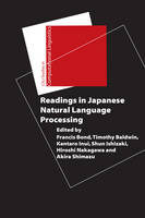 Francis Bond (Ed.) - Readings in Japanese Natural Language Processing (Studies in Computational Linguistics) - 9781575867533 - V9781575867533