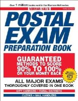 Hall, Norman - Norman Hall's Postal Exam Preparation Book - 9781598698534 - V9781598698534