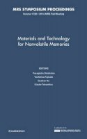 Edited By Panagiotis - Materials and Technology for Nonvolatile Memories: Volume 1729 - 9781605117065 - V9781605117065