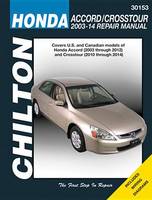 Chilton - Honda Accord/Crosstour (Chilton): 2003-14 - 9781620922088 - KMK0021468