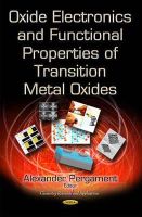 Pergament A - Oxide Electronics and Functional Properties of Transition Metal Oxides - 9781633214996 - V9781633214996