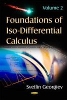 Georgiev, Svetlin - Foundations of ISO-Differential Calculus (Mathematics Research Developments) - 9781633217584 - V9781633217584