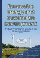 Sa Kale - Renewable Energy & Sustainable Development - 9781634634298 - V9781634634298